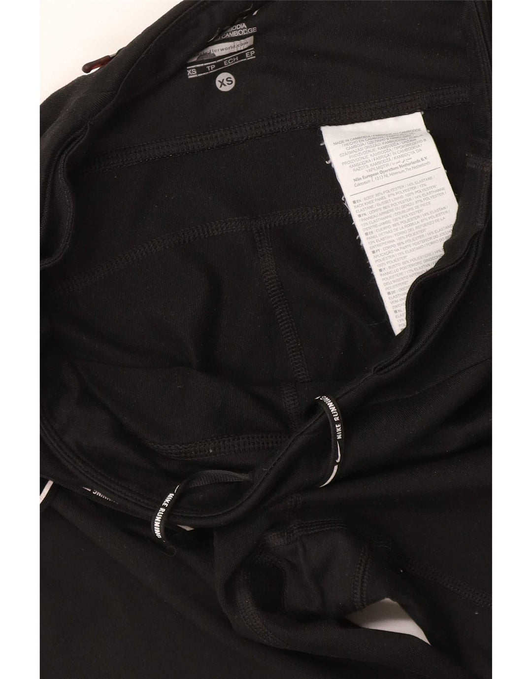 Женские леггинсы Nike Dri Fit UK 6 XS, черный полиэстер