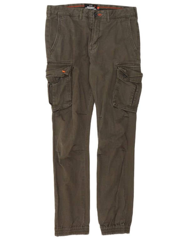 Мужские брюки-карго Superdry Slim Joggers W32 L32, хаки, хлопок