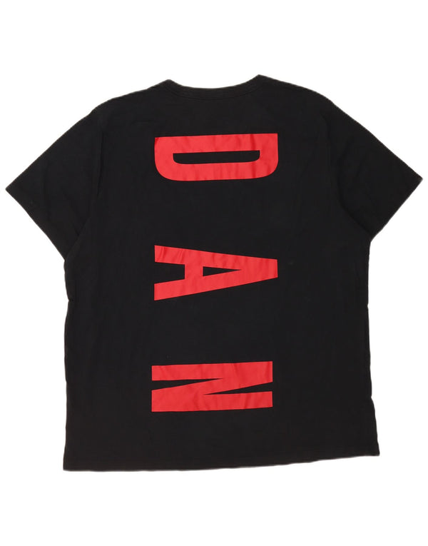 Мужская футболка с рисунком Jordan Top XL, черный хлопок