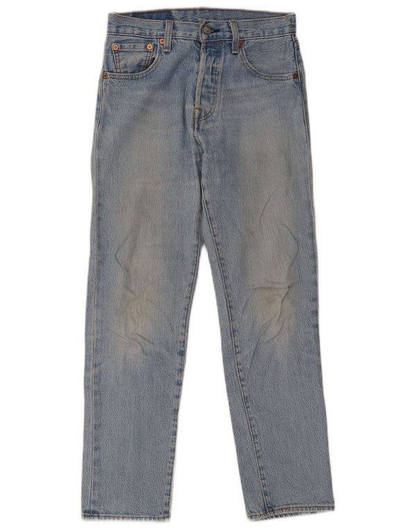 Мужские прямые джинсы Levi's 501 W27 L28 синие, хлопок 90-х