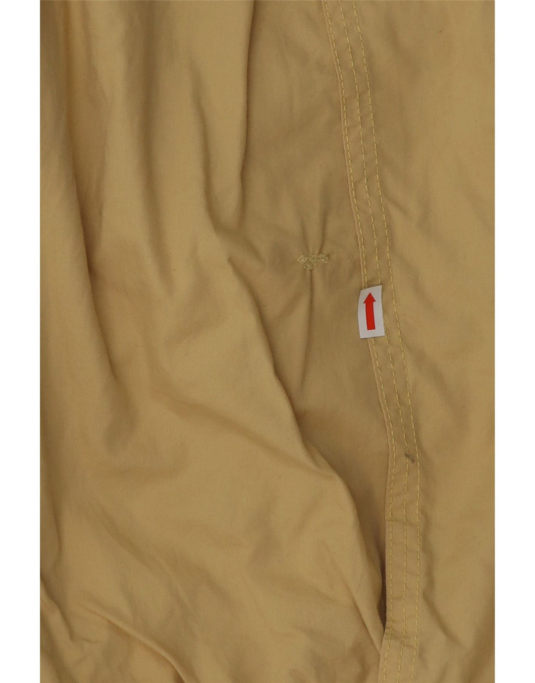 VINTAGE Mens Loose Fit Bomber Jacket UK 38 Medium Beige Cotton
