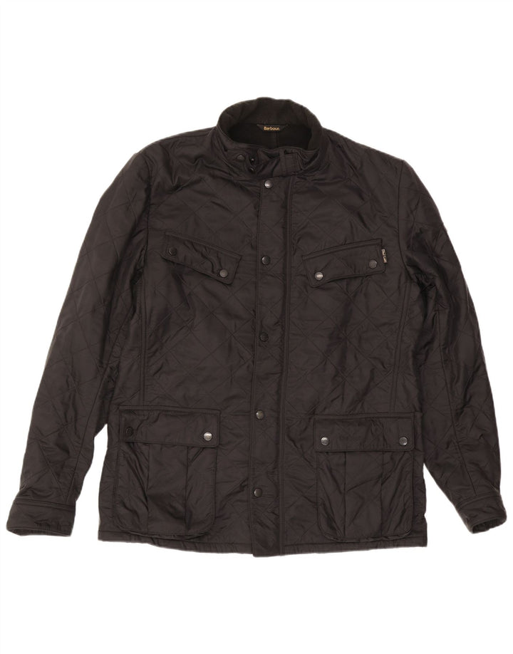 Мужская стеганая куртка Barbour UK 42 XL черная из полиамида