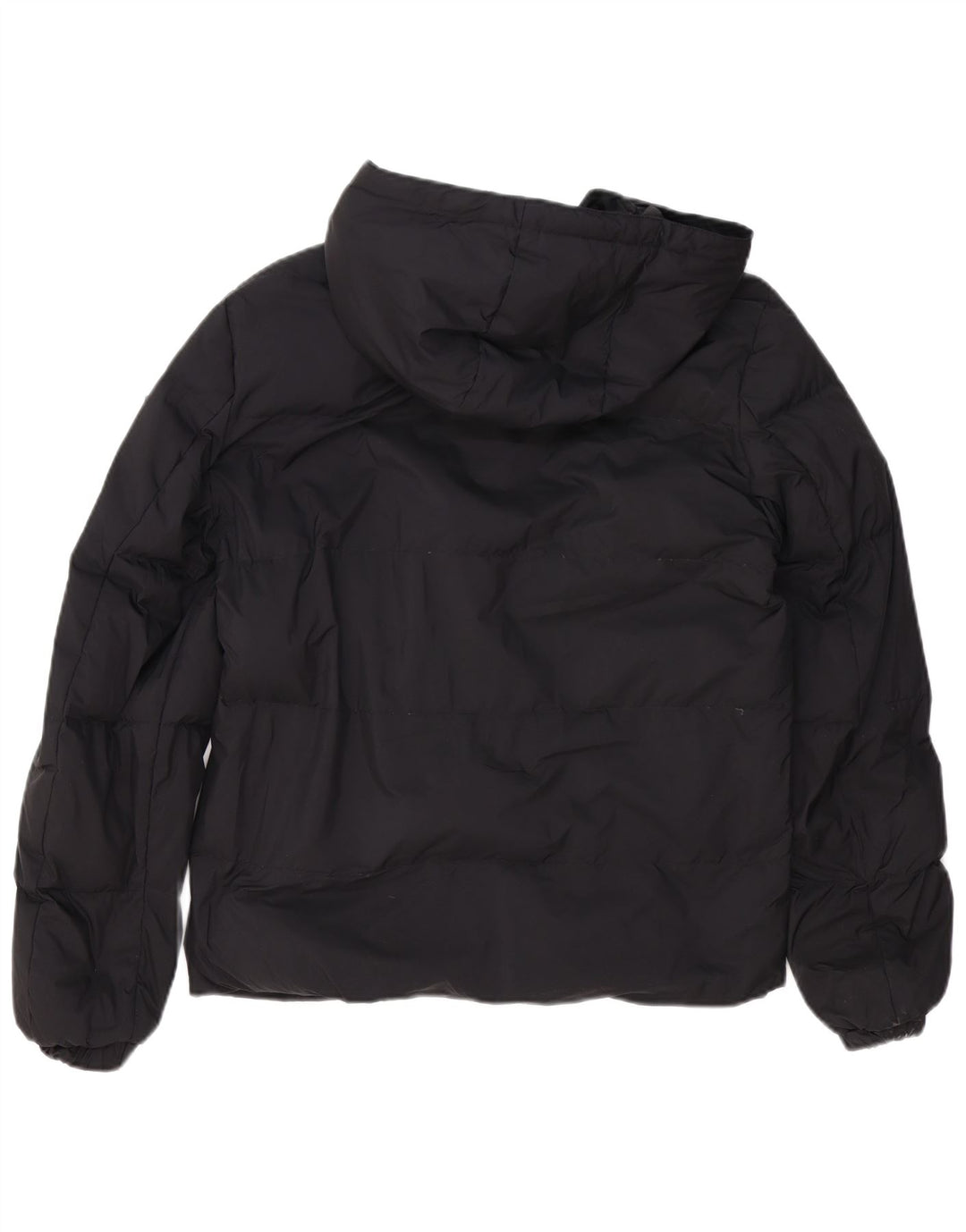 CALVIN KLEIN JEANS Мужская стеганая куртка с капюшоном UK 34 XS Черный полиэстер
