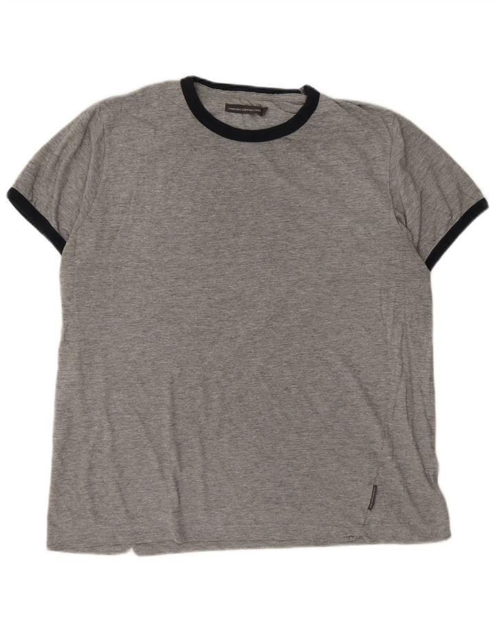 Мужская футболка French Connection Top XL, серый хлопок