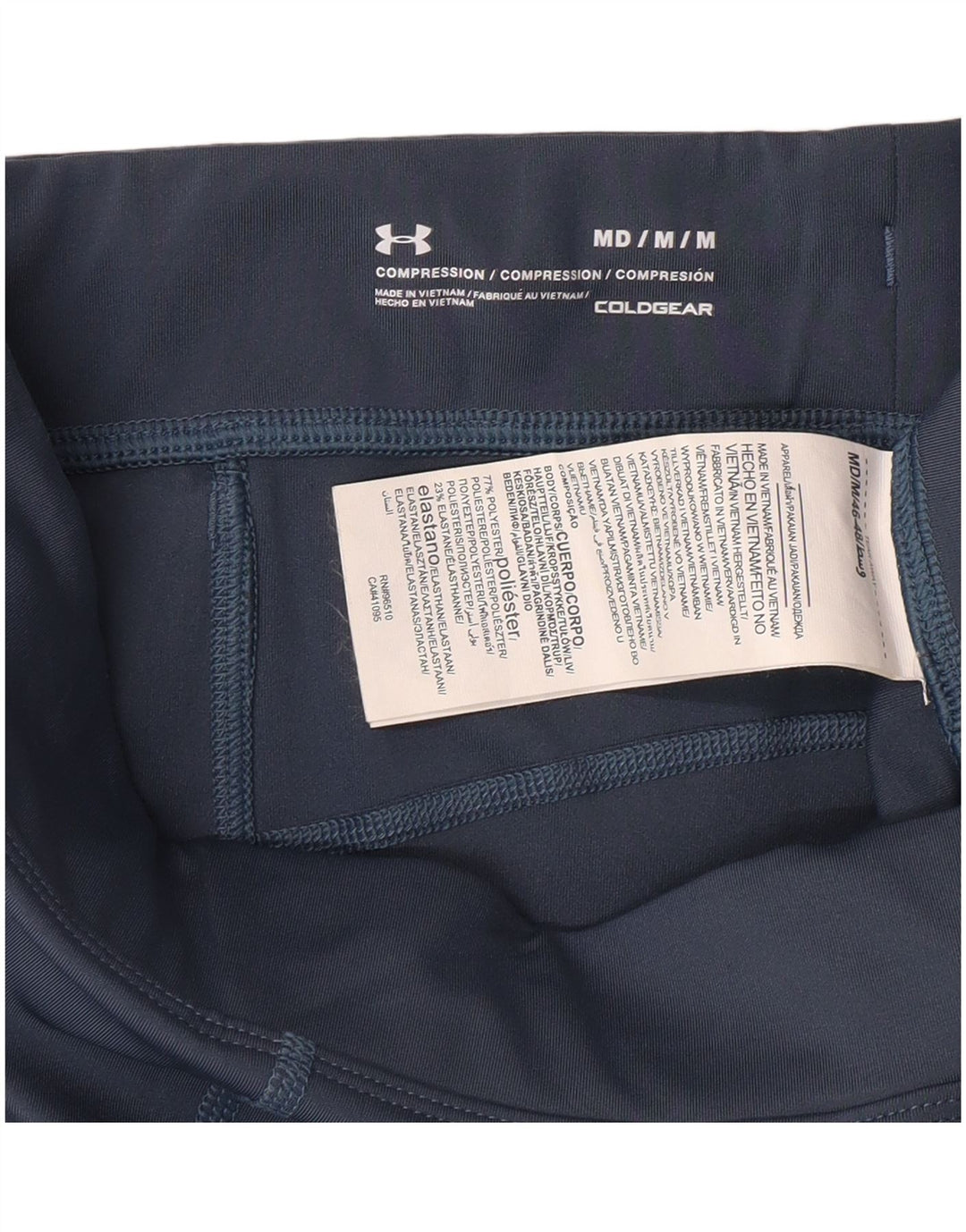 Женские компрессионные леггинсы с рисунком Under Armour, Великобритания, 12, средний синий, спортивные