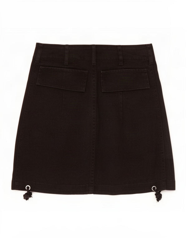 Женская джинсовая юбка-карго Zara XS W24, черная