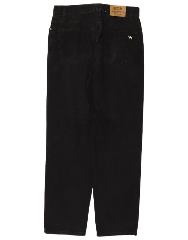 CAMEL ACTIVE Мужские повседневные брюки свободного покроя W33 L32, черный хлопок