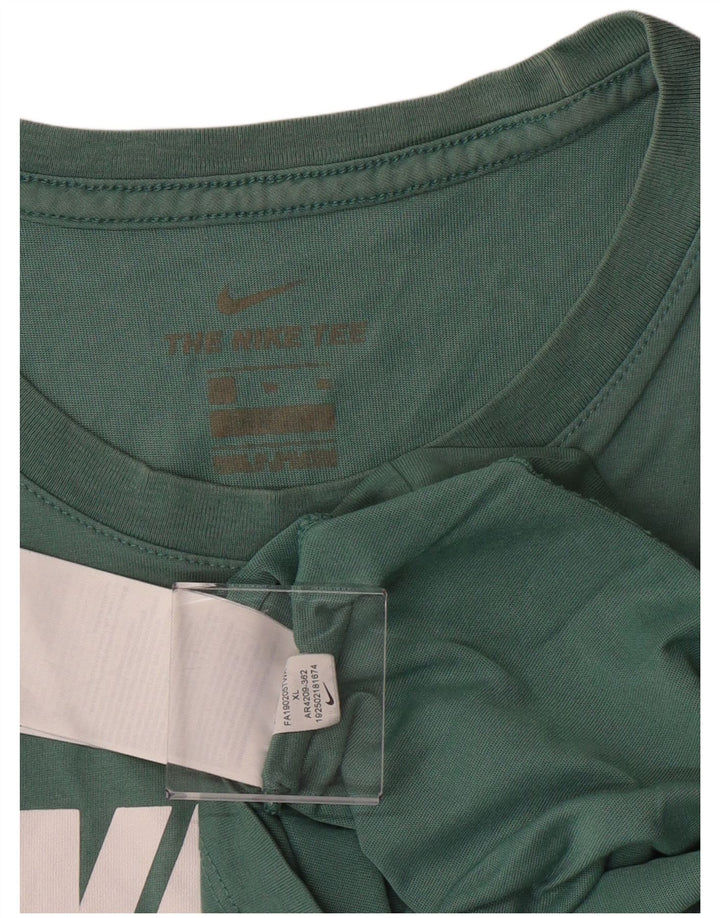 Мужская футболка с рисунком Nike Top XL, зеленый хлопок