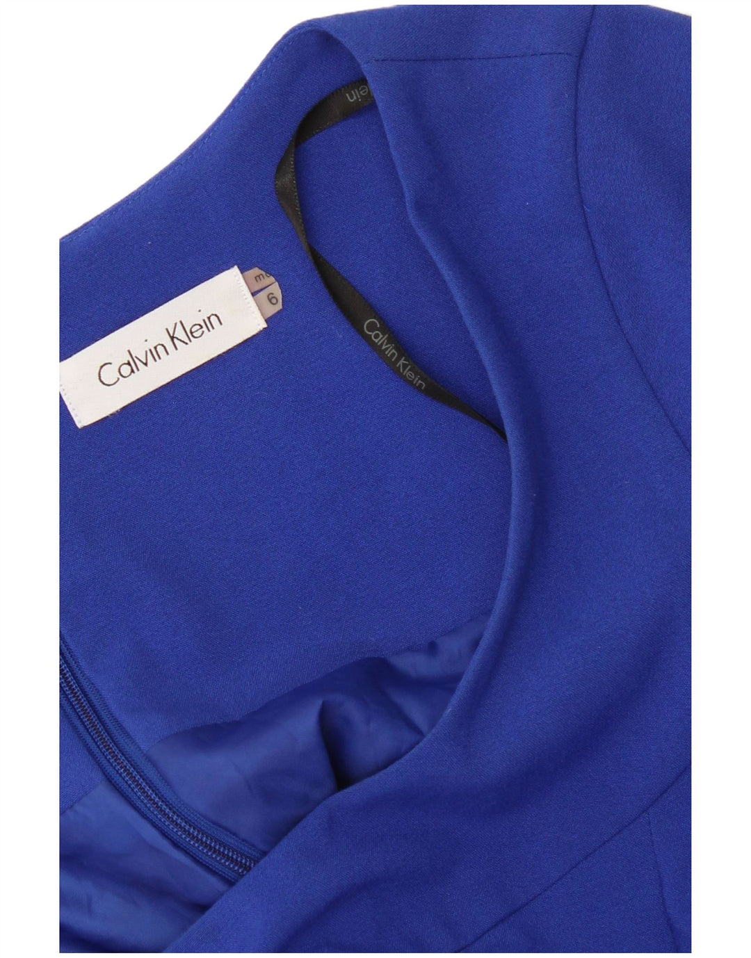 Женское платье трапециевидного силуэта Calvin Klein, США 6, средний синий