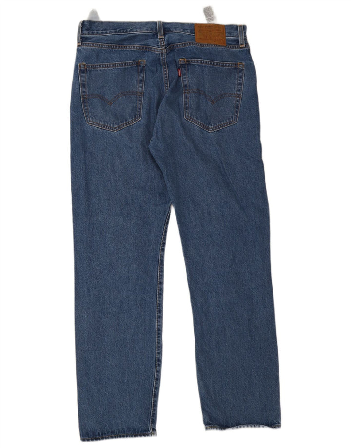 Мужские прямые джинсы Levi's 551 W33 L32 синие, хлопок
