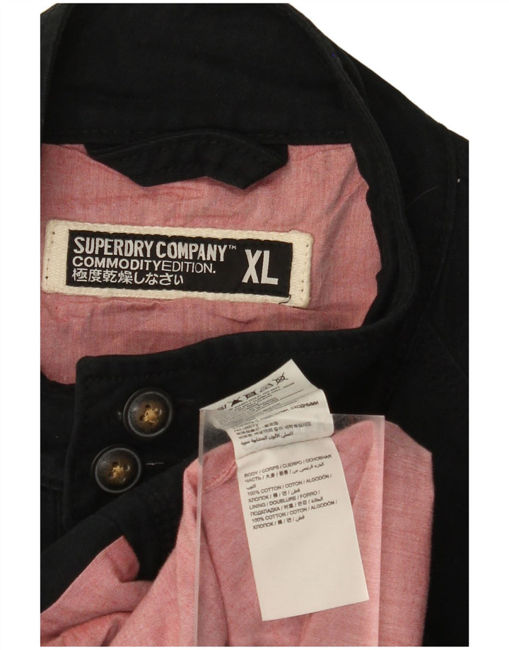 Мужской бомбер SUPERDRY UK 42 XL, темно-синий, хлопок