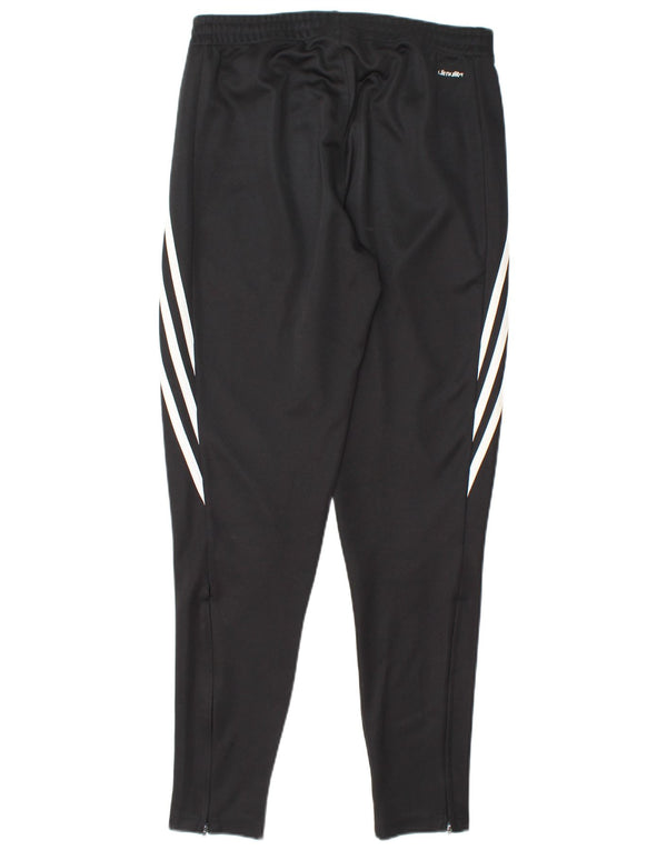 Adidas Mens Tracksuit Trousers Small Black Polyester