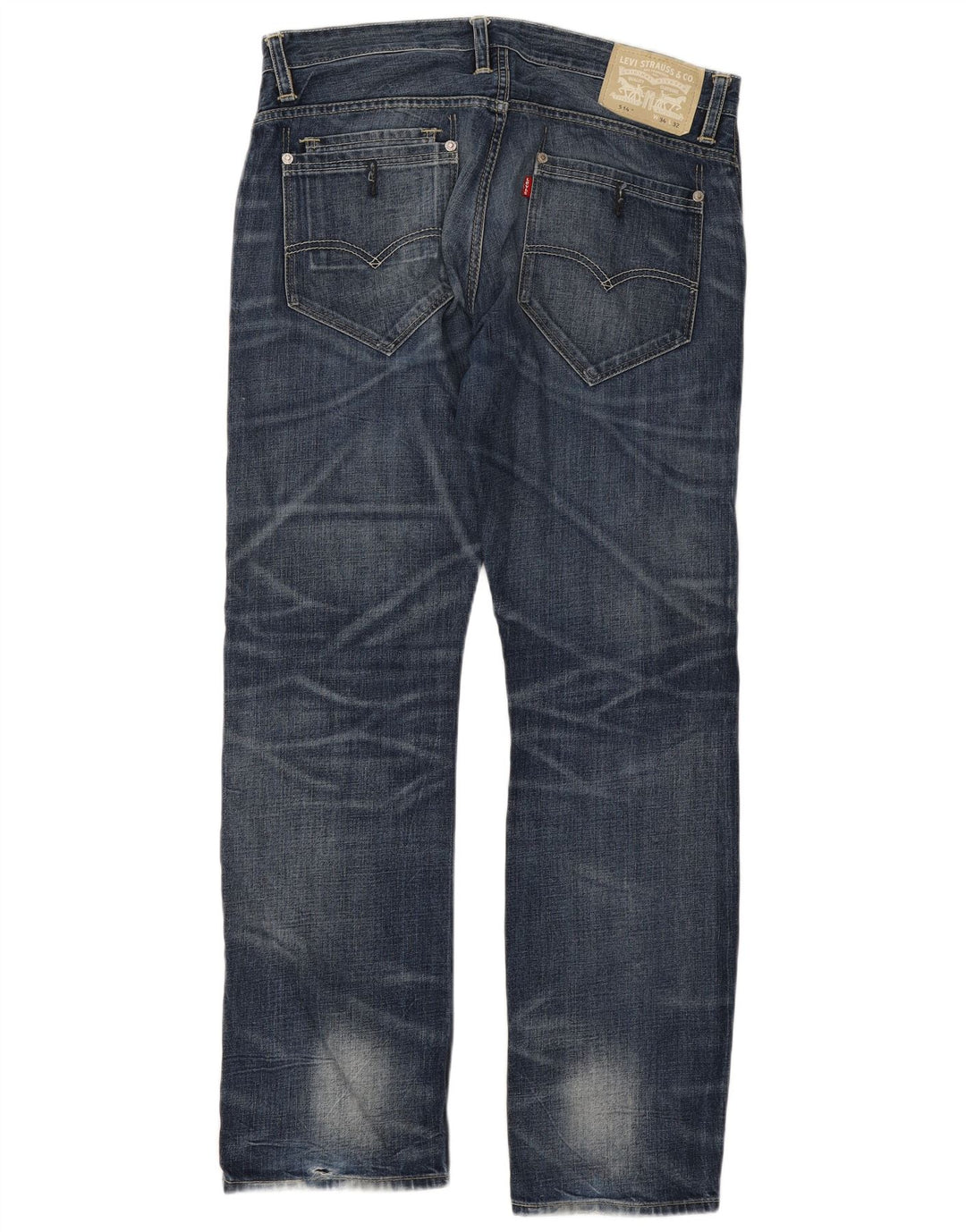 Мужские прямые джинсы Levi's 514 W34 L32 синие, хлопок