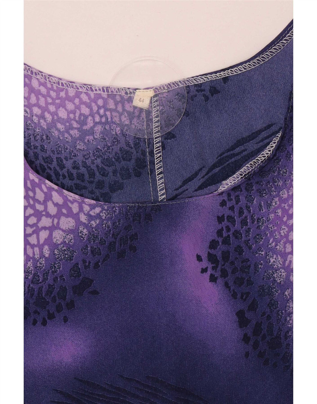 Винтажная женская блузка без рукавов IT 44 Medium Purple Spotted