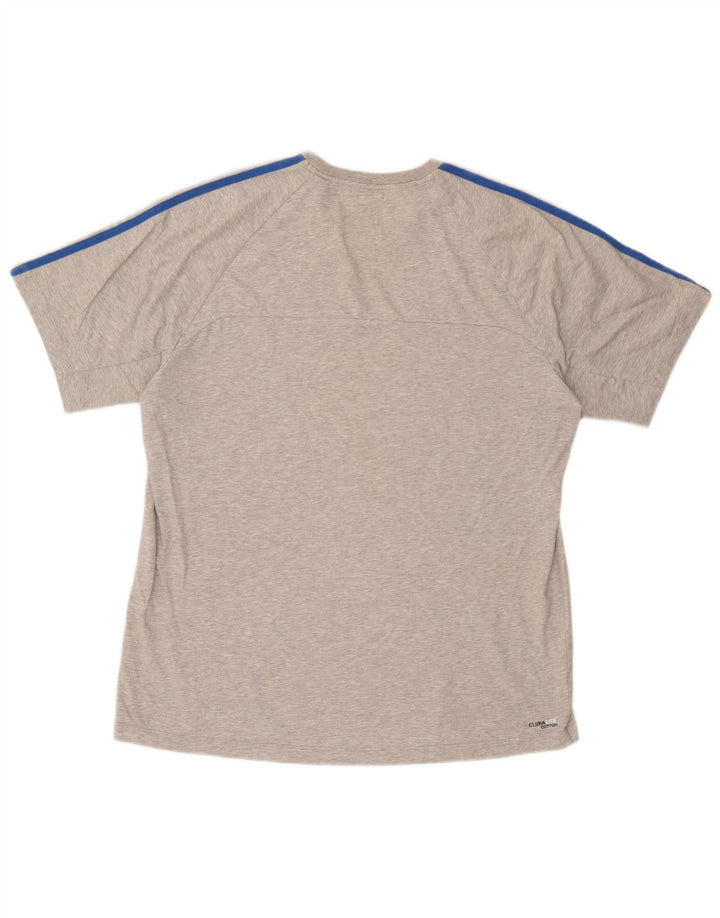 Adidas Мужская футболка Climalite Top XL Серый хлопок в крапинку