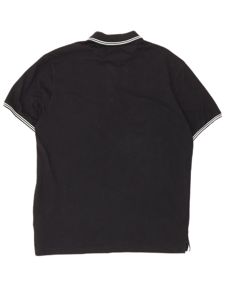 Мужская рубашка поло Champion Easy Fit, большая черная хлопковая рубашка