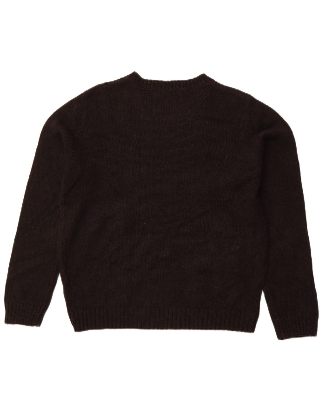 Женский джемпер с круглым вырезом Zara UK 14, большой черный акрил