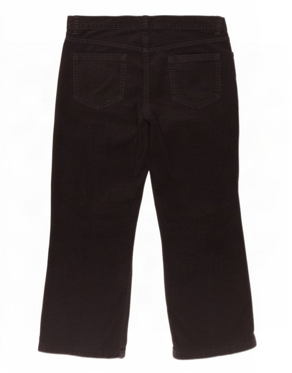 Женские укороченные вельветовые брюки Marks & Spencer UK 18 XL W36 L25, черный хлопок