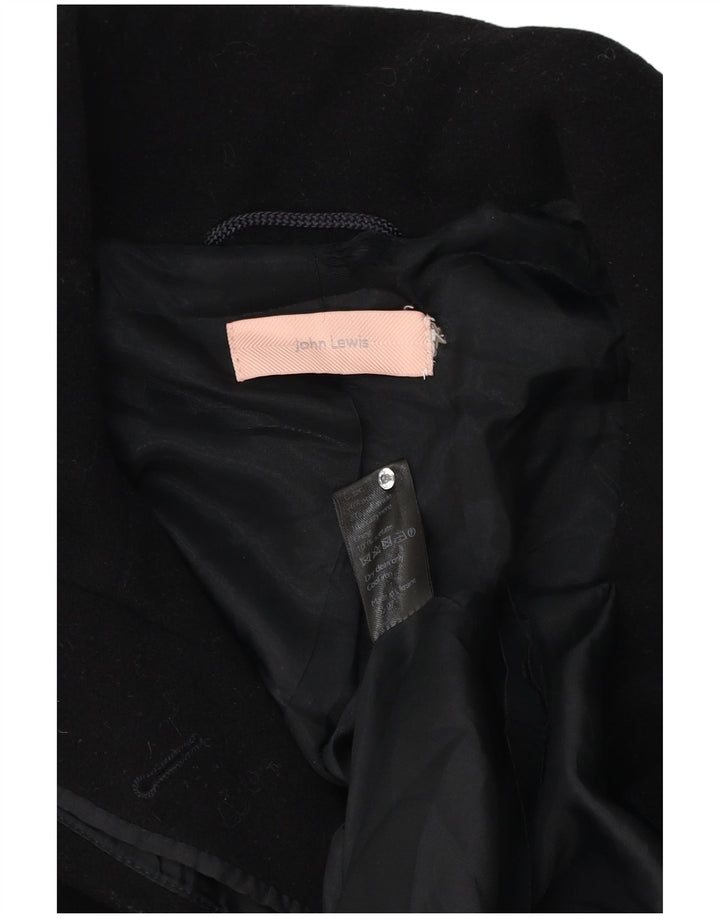 Женское пальто John Lewis UK 18 XL, черное шерстяное