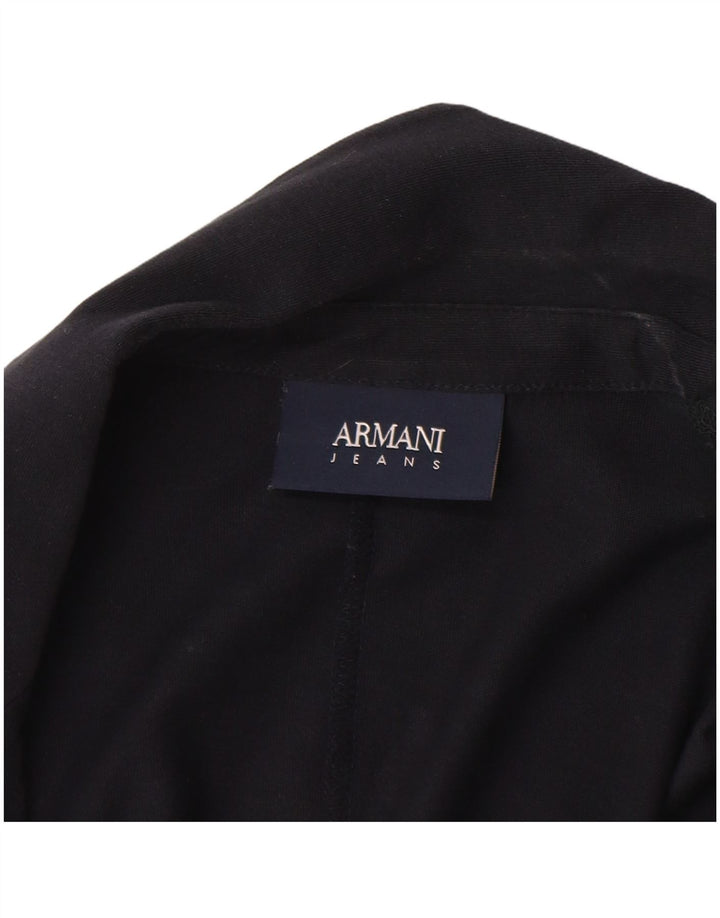 Женский пиджак Armani Jeans на 2 пуговицах UK 18 XL Темно-синий хлопок