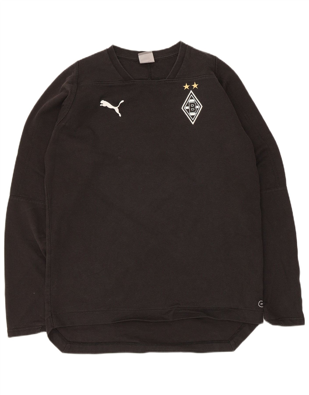Мужской свитшот Puma BVB Dortmund, джемпер среднего размера, черный хлопок, хлопок