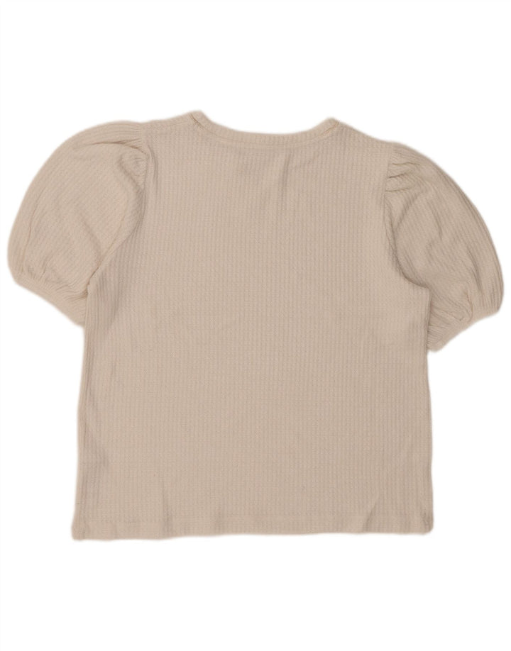 Женская блузка Marks & Spencer Top UK 14, средний белый, вискоза