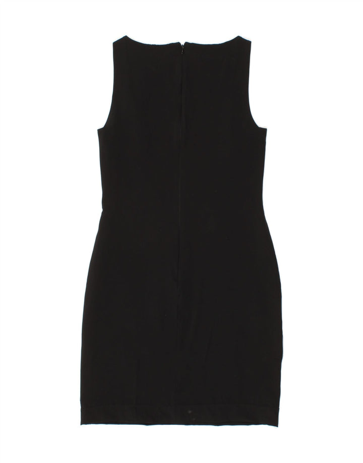 ICEBERG Womens Sleeveless Sheath Dress IT 40 Small Black Acetate Vintage Iceberg and Second-Hand Iceberg from Messina Hembry 