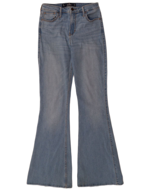 Женские расклешенные джинсы Hollister W27 L34, синий хлопок