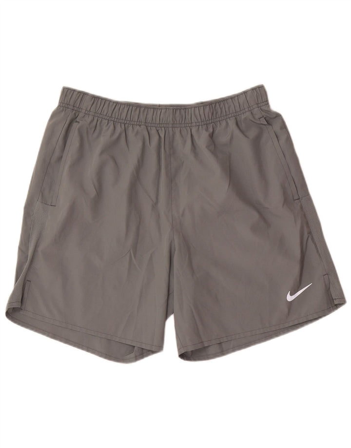 Мужские спортивные шорты Nike Dri Fit, большие серые, полиэстер