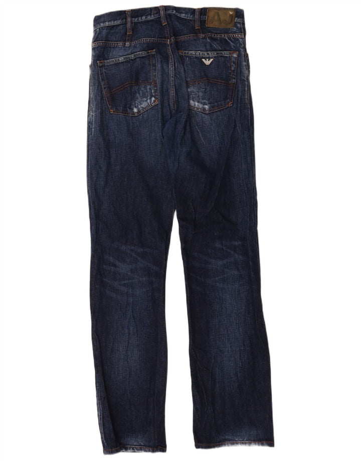 Мужские прямые джинсы Armani W32 L35 темно-синие