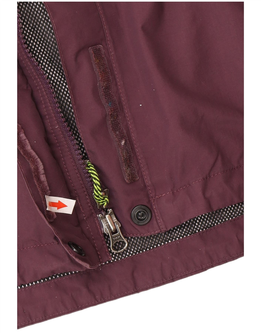 Женская дождевик с капюшоном The North Face UK 14, нейлон среднего фиолетового цвета