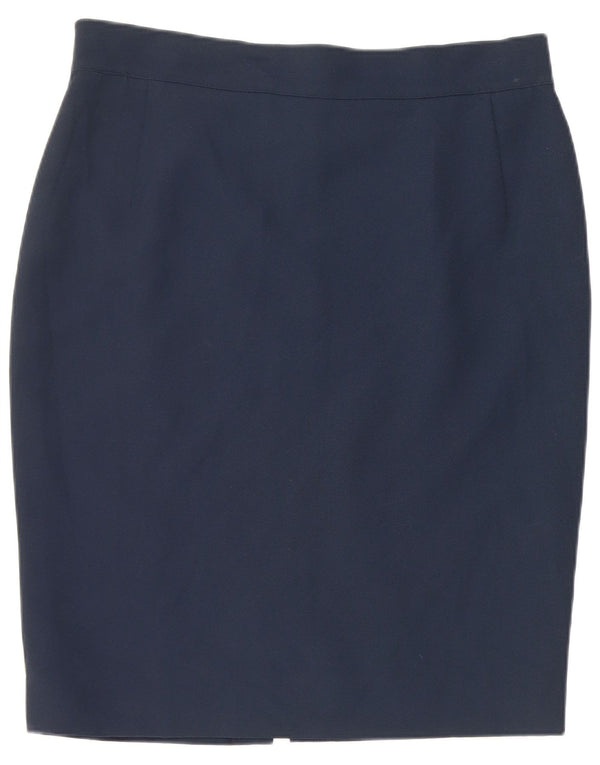 GAI MATTIOLO Женская юбка-карандаш с высокой талией IT 54 3XL W37 Темно-синий
