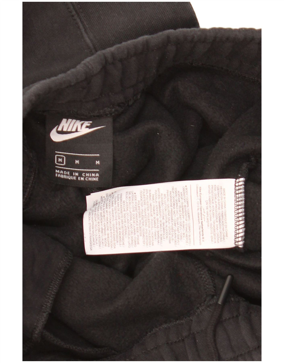 Мужские спортивные брюки с графическим рисунком Nike, джоггеры, средний черный, хлопок
