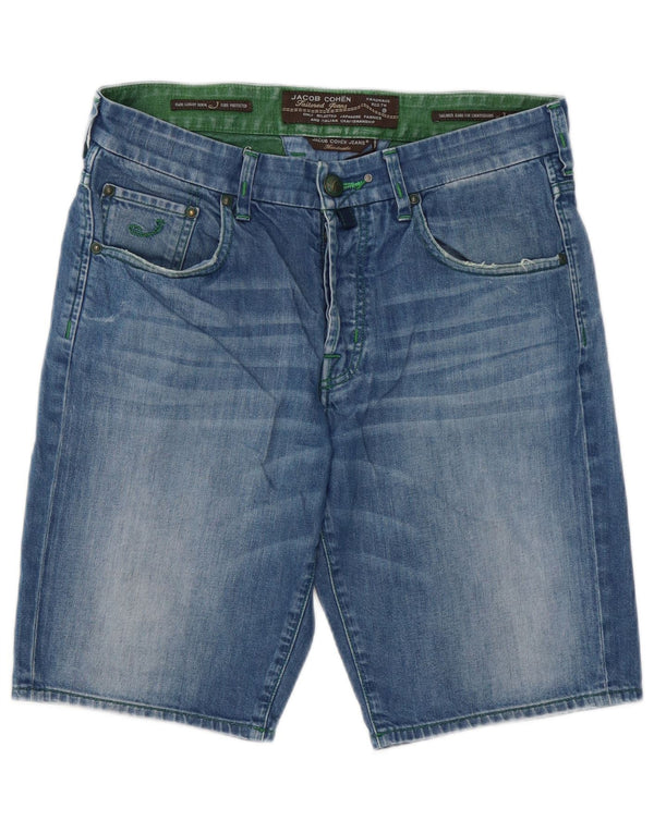 Джейкоб Коэн Мужские джинсовые шорты W33 Средний синий хлопок
