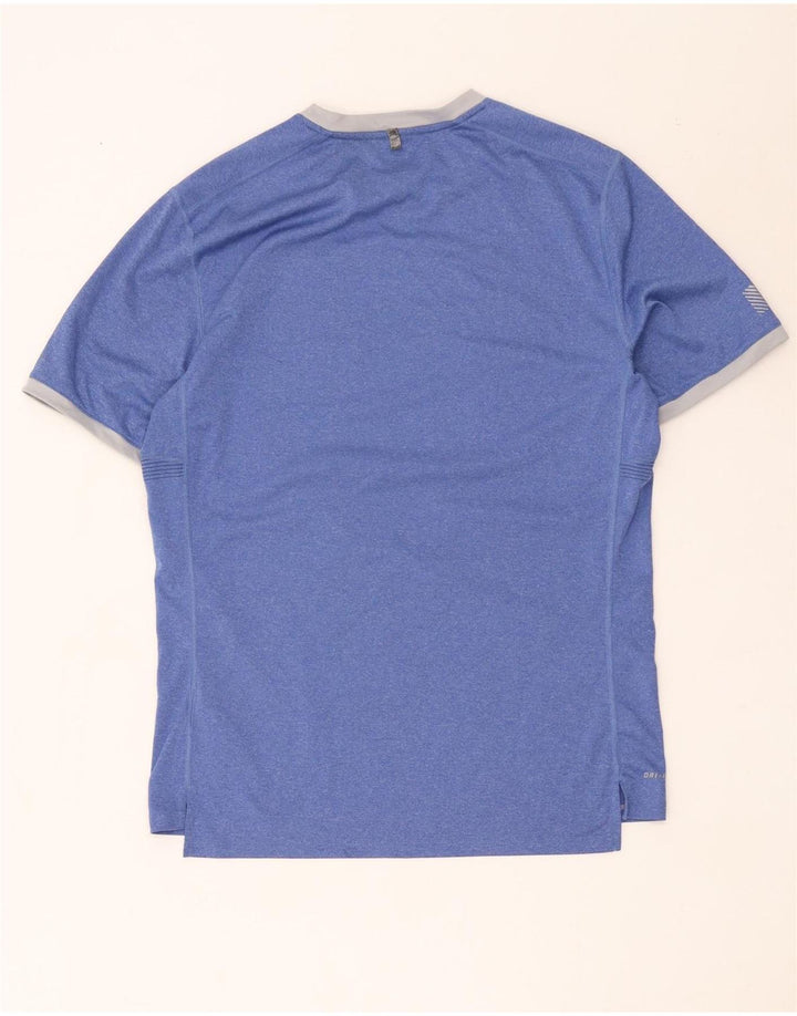 Мужская футболка Nike Dri Fit из полиэстера средней синей полоски