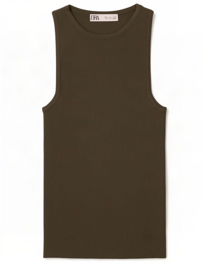 Женский жилет Zara Top UK 8, маленький, хаки