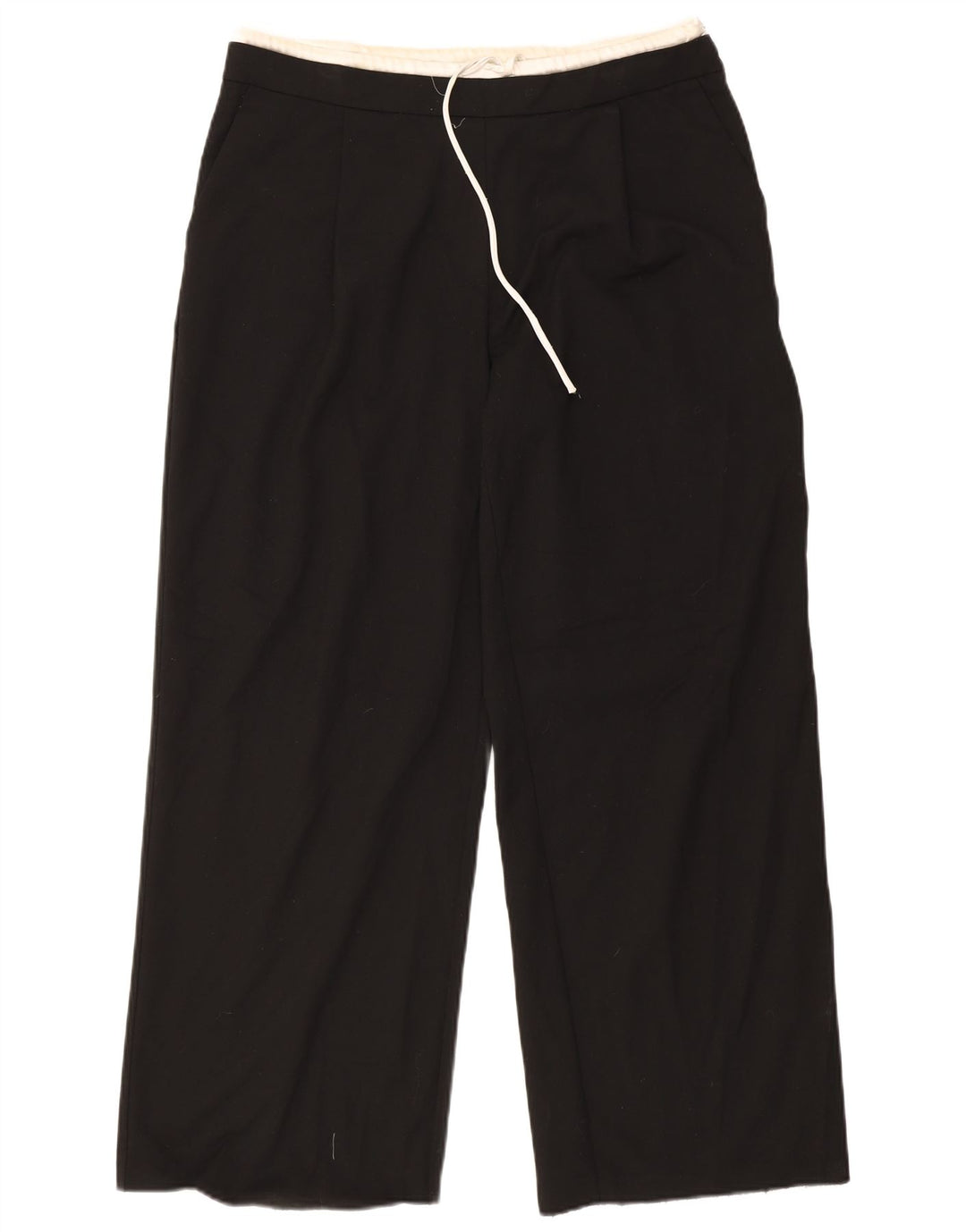Женские прямые брюки чинос Zara XL W32 L32, черный полиэстер