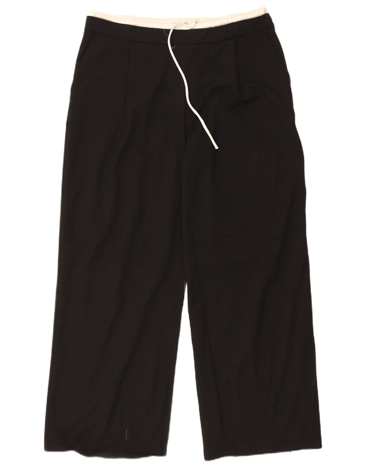 Женские прямые брюки чинос Zara XL W32 L32, черный полиэстер