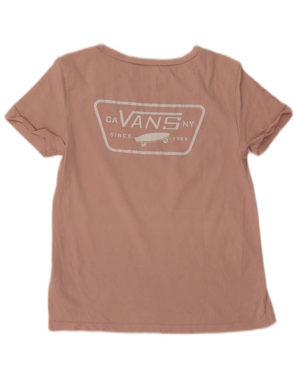 Женская футболка с рисунком Vans Top UK 6 XS, розовый хлопок
