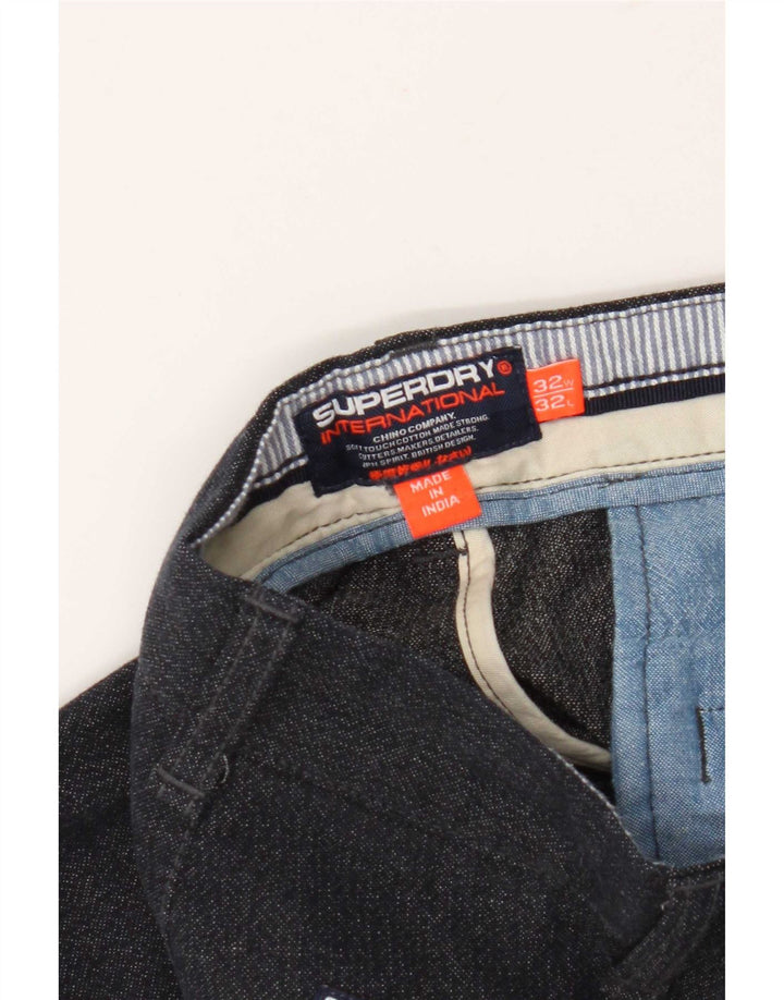 Мужские брюки-чинос Superdry W32 L29 темно-синие