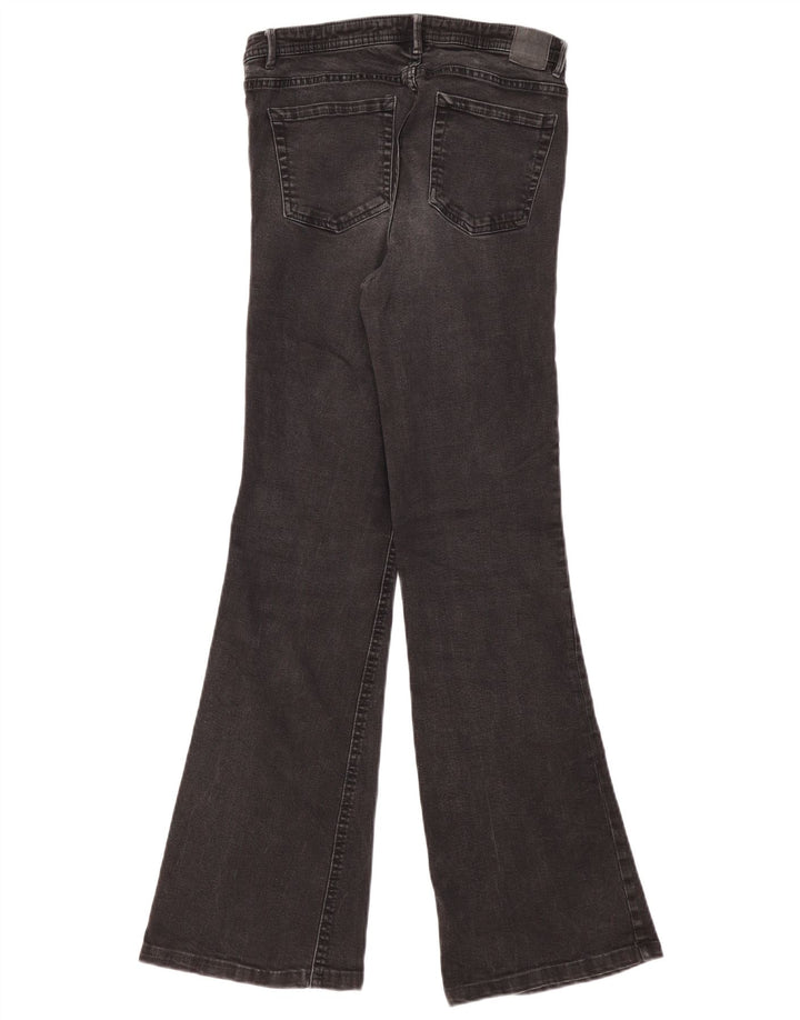 Женские расклешенные джинсы ZARA EU 38, маленькие W28 L29, черные