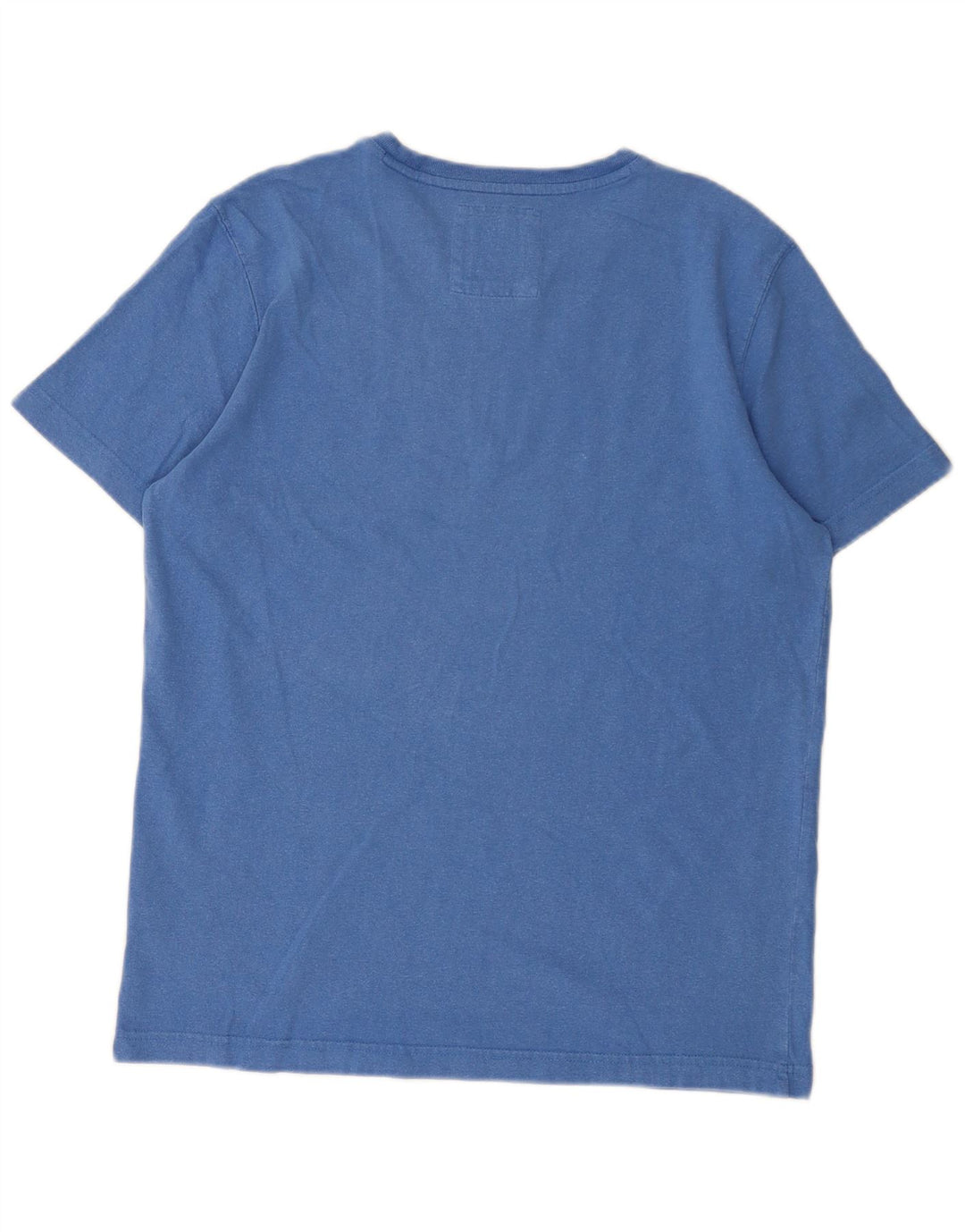 Crew Clothing Мужская футболка из хлопка среднего синего цвета