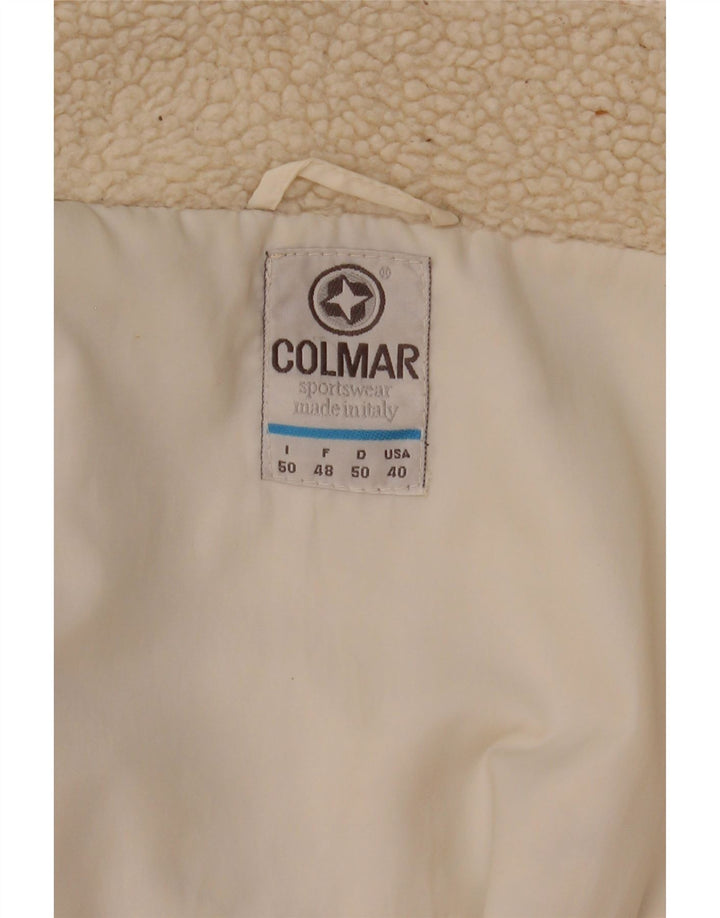 Colmar Мужская лыжная куртка оверсайз с капюшоном IT 50 Medium Off White Colorblock