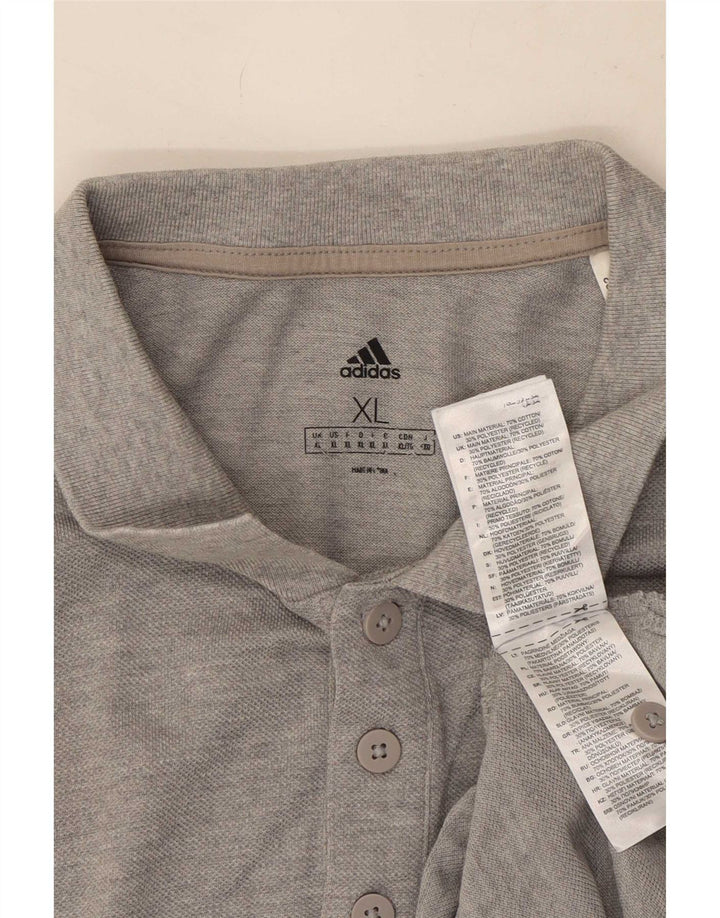 Мужская рубашка поло Adidas XL серая, хлопок