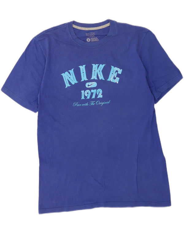 Мужская футболка с графическим принтом Nike Regular Fit, большая синяя