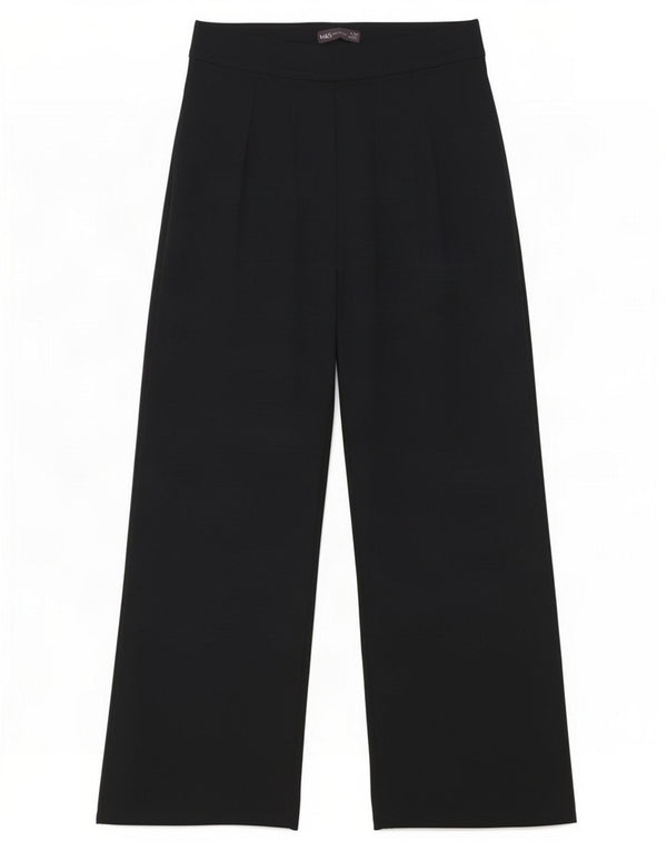 Женские повседневные брюки с высокой талией Marks & Spencer UK 12 Medium W28 L27 Темно-синие