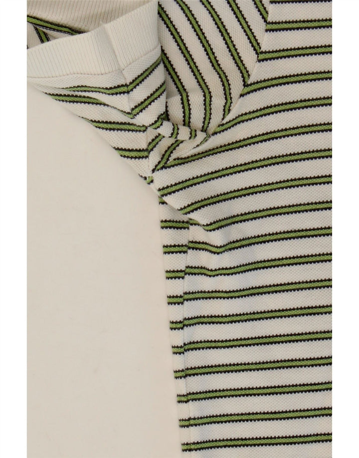 Мужская рубашка поло FRED PERRY, маленькая белая полосатая хлопковая рубашка