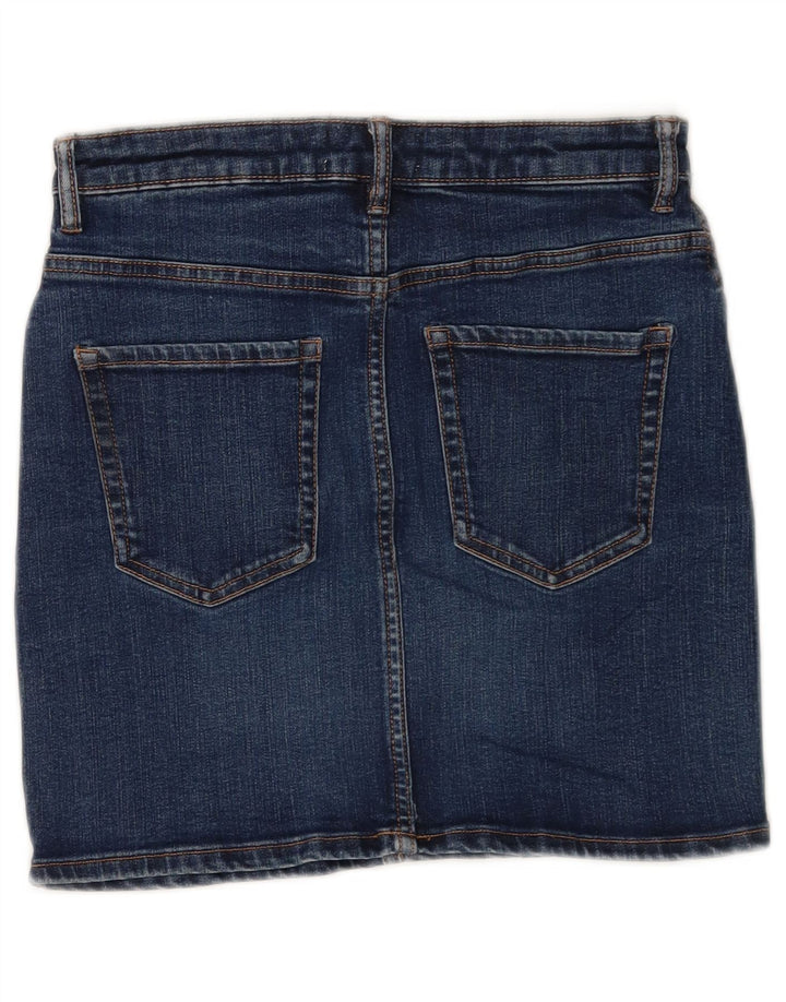 Женская джинсовая мини-юбка Zara Medium W28 Синяя