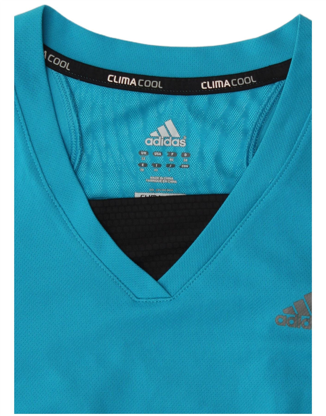 Adidas Womens Climacool Top Long Sleeve UK 12 Medium Blue