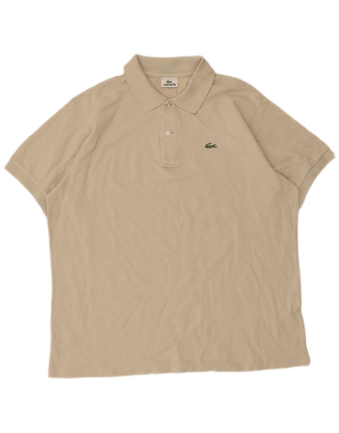 Мужская рубашка-поло Lacoste, размер 6 XL, бежевая